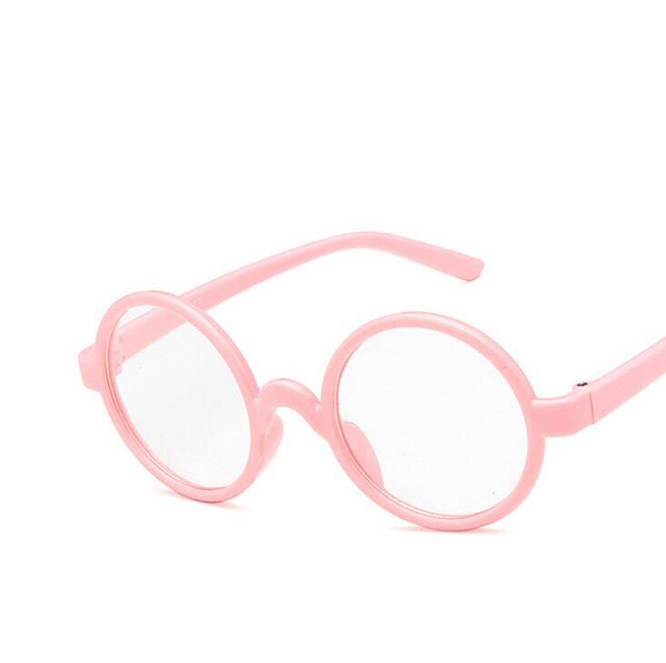 Ronde Zonnebril Kids Meisjes Jongens Kinderen Zonnebril PC Uv-bescherming Brillen Eyewear Mode Colorframe: pink frame mirror