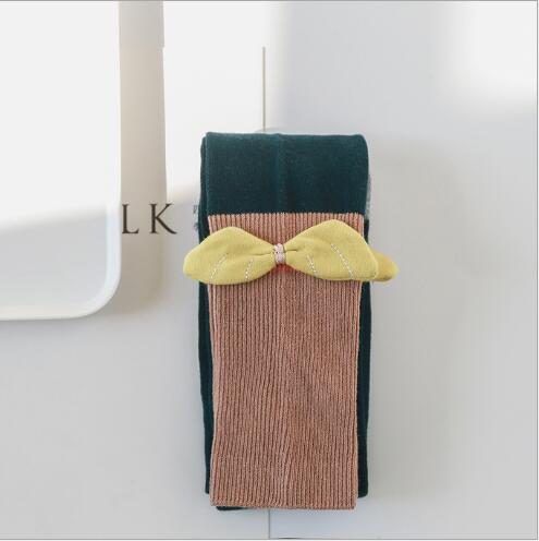 Spring and summer pair of needle children's nine-point pants with bow wings girls leggings: 5 / 3 to 5 year