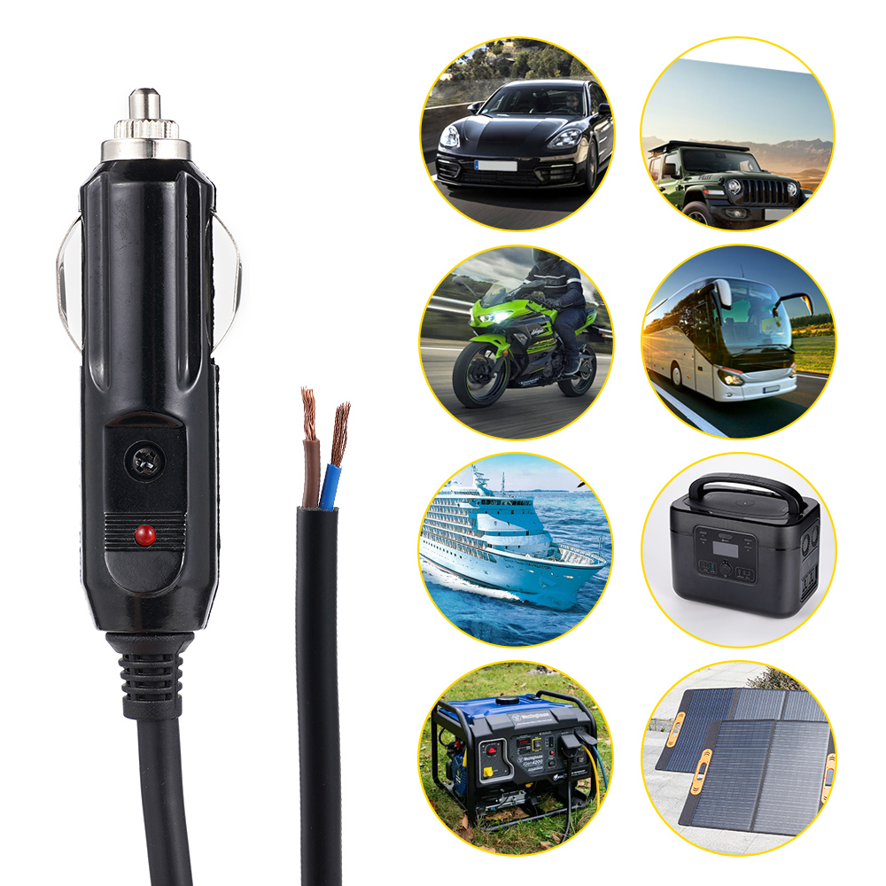 12V 24V Stecker Zigaretten anzünder Steckdose Stecker mit LED Auto Zigaretten anzünder Schalt stecker