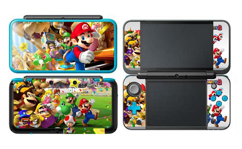 SUPER MARI0 Protector de vinilo de piel para Nintendo 2DS XL LL pegatinas de pieles: 110