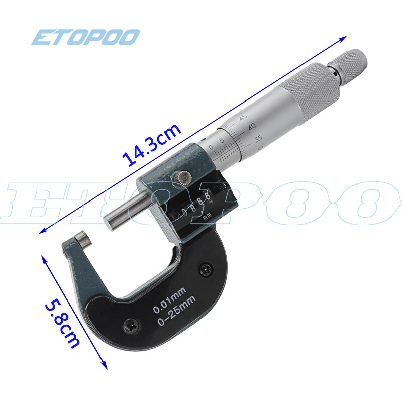0-25mm micrometer with counter read digital Micrometer counter micrometer