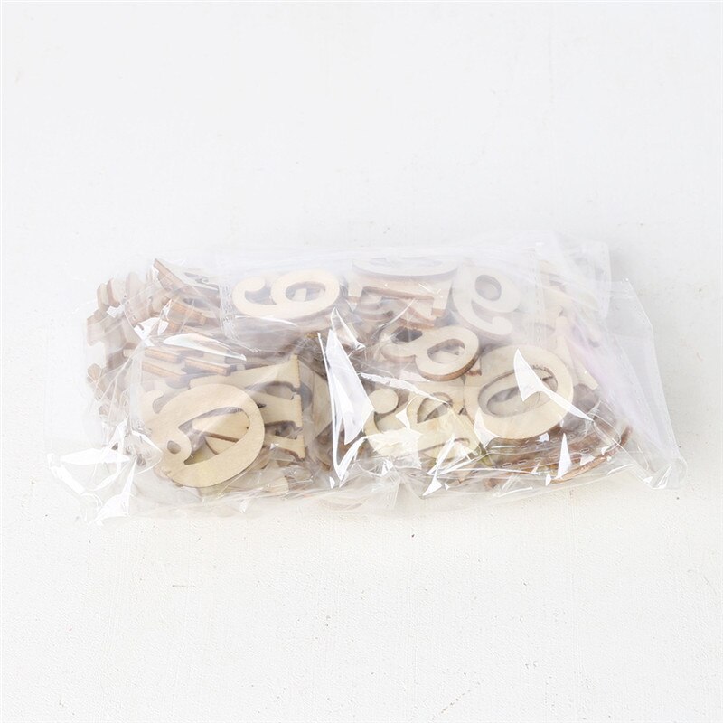 124pz 2 impostato Completo 26 Alfabeto Inglese Lettere di Legno Numero di Legno per La Casa Arti decorativo Artigianato di Nozze Schermo Digitale