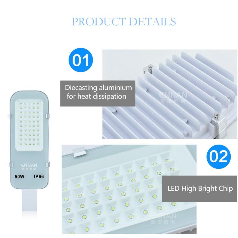 30/50W LED Road Street Head Light Aluminum Waterproof 85-265V Motion Sensor Led Lights Garden Outdoor Yard Lamp