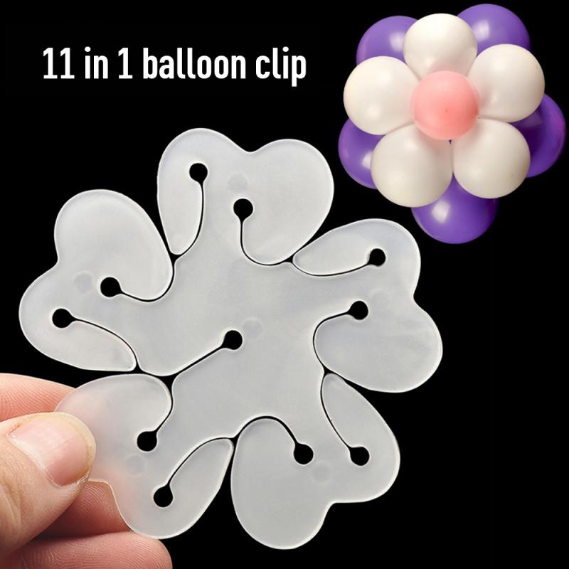 6Pcs Flower Modelling Ballonnen Clip Verjaardagsfeestje Bruiloft Decoratie Ballons Accessoires Folie Ballonnen Afdichting Klem: 1pcs