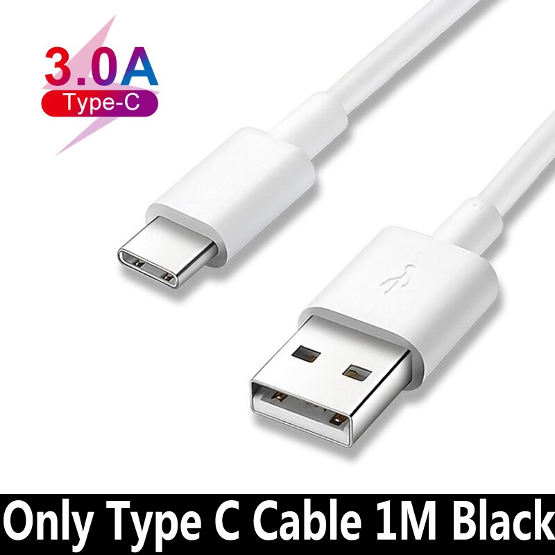 Fast Charging USB Charger For Samsung Galaxy S21 S20 Ultra A50 A70 A51 A71 Note 20 10 Plus USB C Type C Fast Charger Phone Cable: Type C Cable White