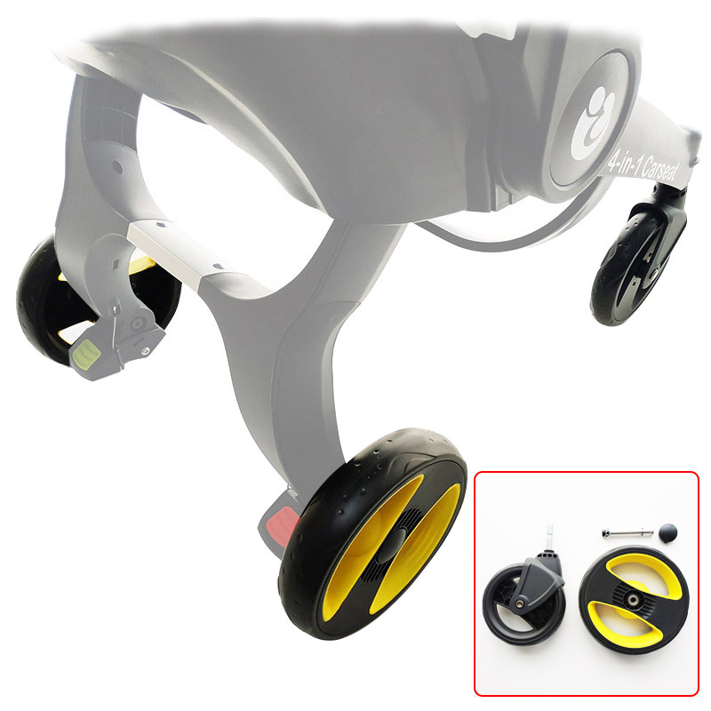 Kinderwagenrad für 4-in-1-Autositz, kompatibel mit ähnlichem Kinderwagen mit Lagerachse, Kinderwagen Vorder- oder Hinterrad, Bebe-Zubehör