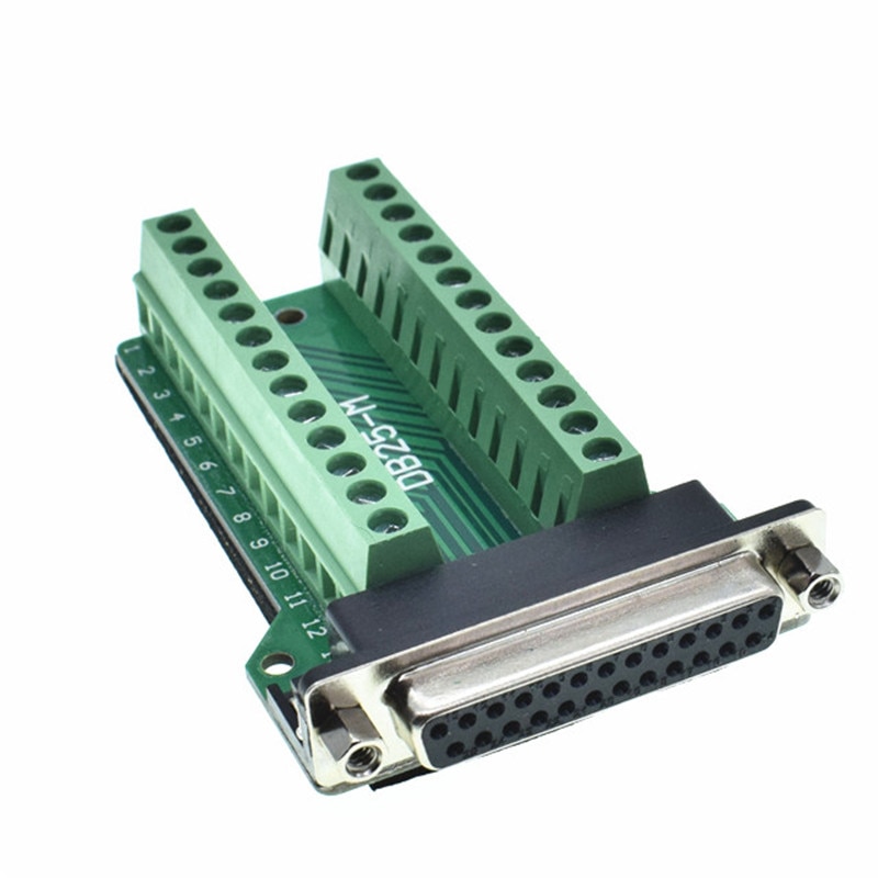 DB9 seriële COM-overdracht gratis soldeer terminals RS232 vrouwelijke connector met achterkant schroef