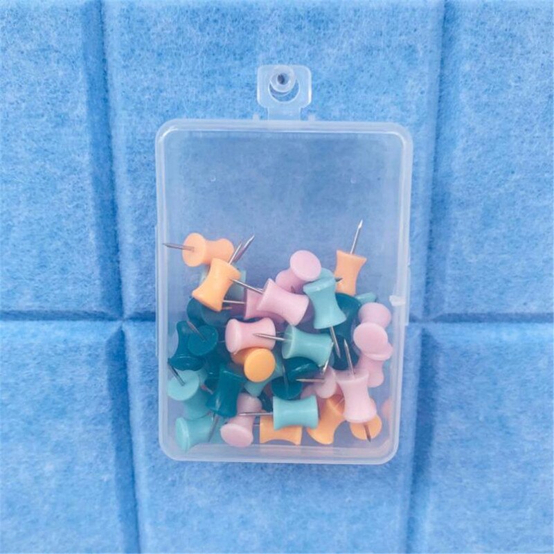 50Pc Candy Kleur Cilindrische Push Pins Kleur Punaise Creatieve Duim Kopspijkers Pin Foto Wanddecoratie Kurk Prikbord Punaise