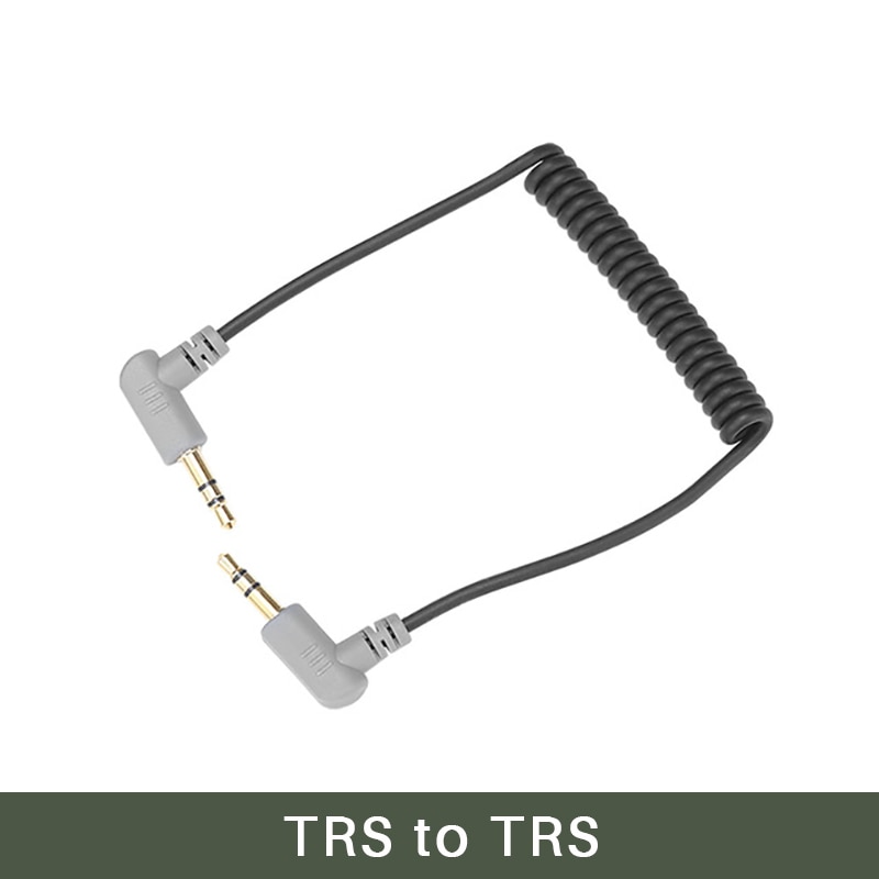 Ulanzi 3.5mm TRS to TRRS Splitter Adapter Cable for RODE VideoMicro VideoMic Go BY-MM1 Transfer From Smartphone to Microphone: TRS to TRS