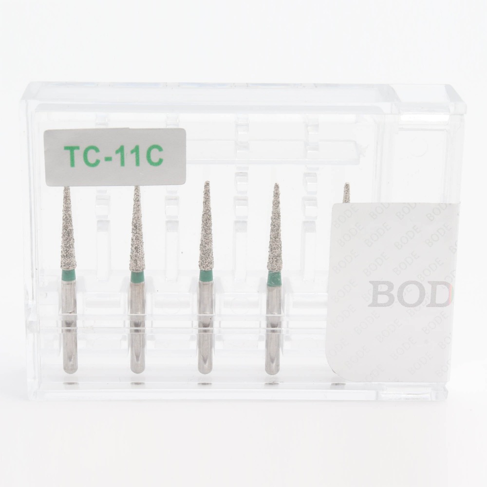 1 Kit(5pcs) Dental Diamond Burs TC-11C AAA Made in Taiwan Drill Dental Burs Dia-burs for High Speed Handpieces Medium FG 1.6M