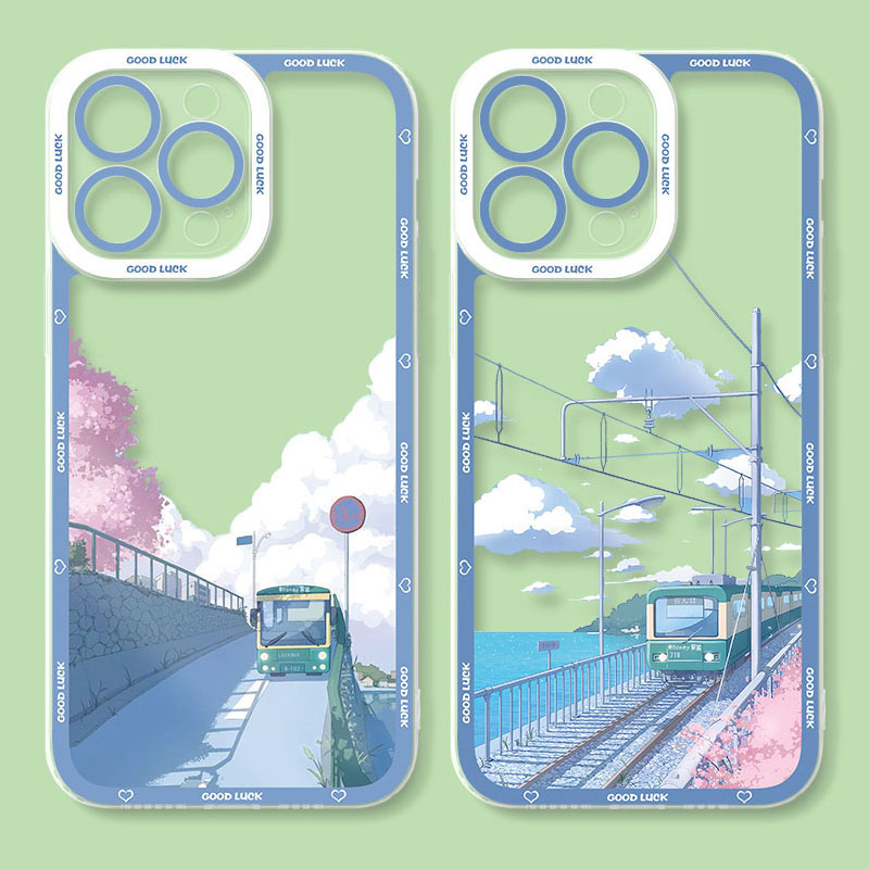 Hermosa funda con paisaje para OnePlus 8 8T 9 10 Pro 11 9R 9RT Nord Ace 2 2V One Plus 1+9R 1+8T 1+10Pro 1+11 1+Ace2 funda de silicona