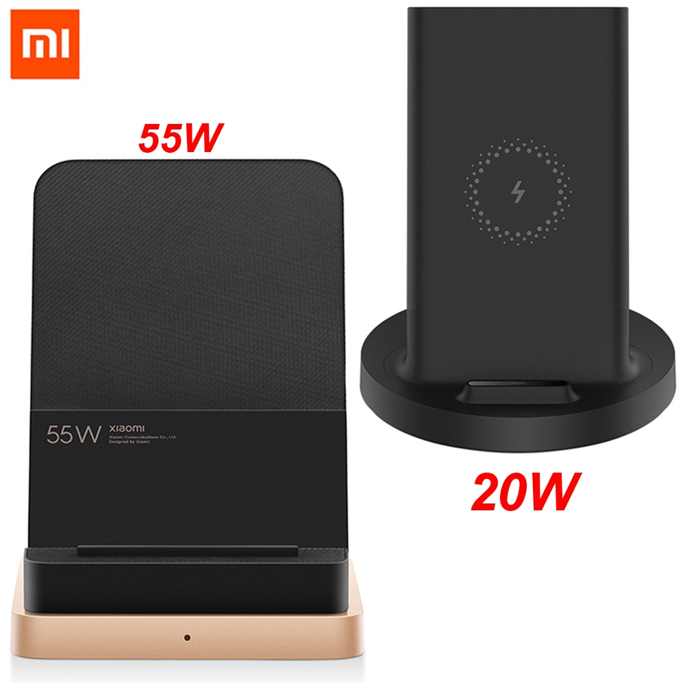 Xiaomi vertikales kabelloses ladegerät 20w/55w max blitzladung qi-kompatibel mehrere sichere ständer horizontal für  mi 9 (20w)  mix 2s