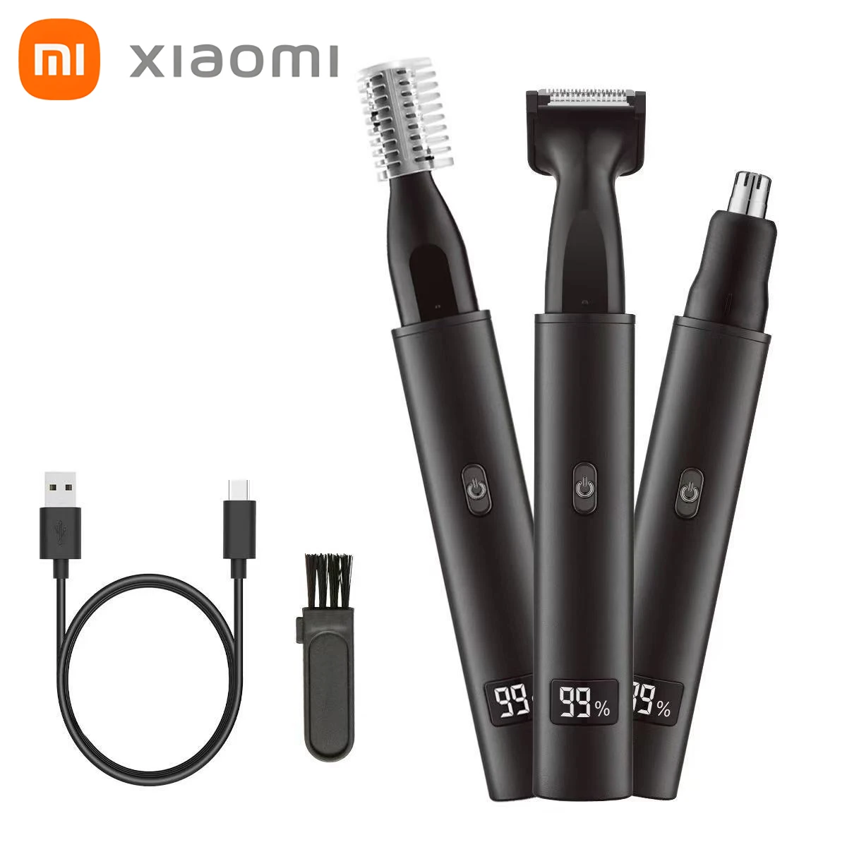 Xiaomi Mijia Electric Nose Ear Hair Trimmer for Men Painless Rechargeable Sideburns Eyebrows Beard 3in1 Hair Clipper Shaver