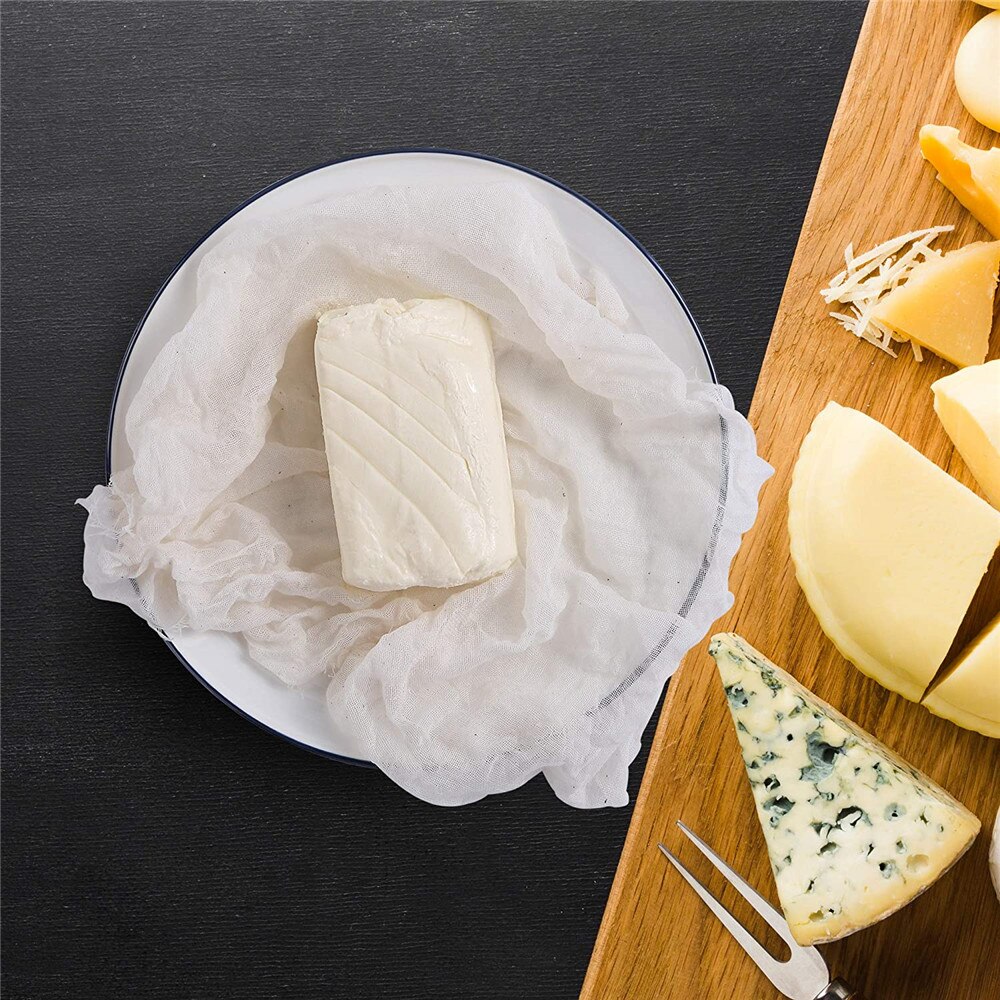 Cotton Gauze Cheesecloth Fabric Reusable Ultra Fine Muslin Cloth for Straining, Cooking, Cheesemaking, Baking gauzeCheese Grate