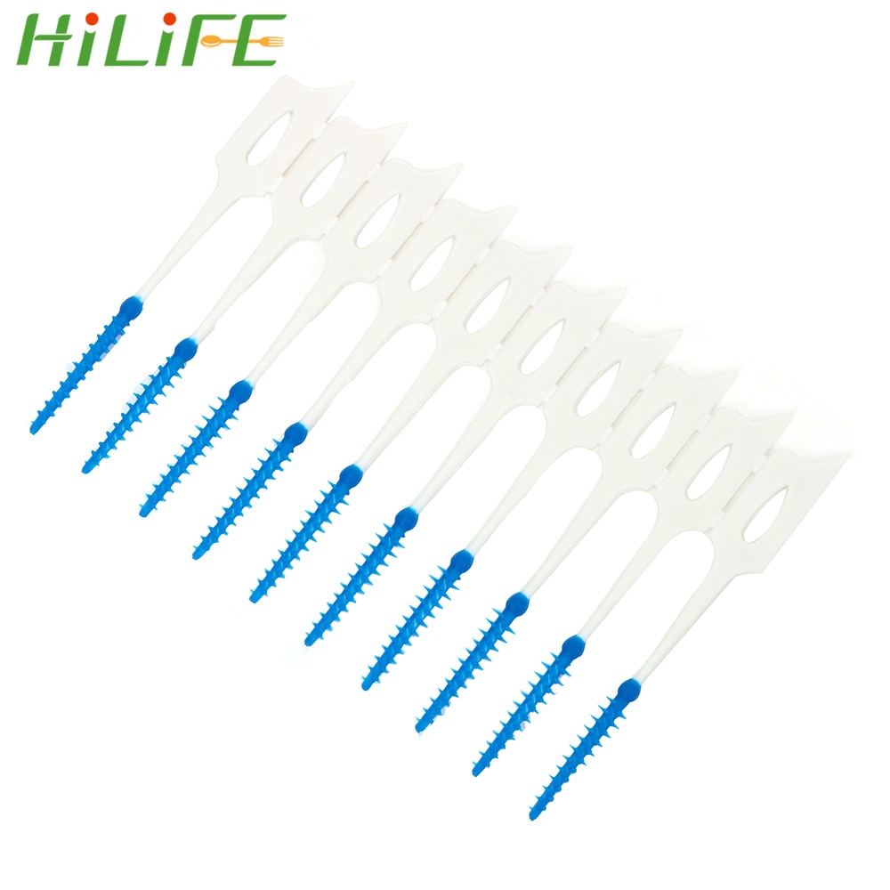 Hilife Oral Care Tandenstokers 40 Stks/pak Tanden Stok Zachte Borstel Massage Tandvlees Tandvlees Interdentale Borstel Dental Floss Tandenstoker