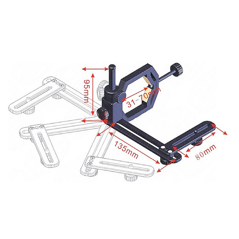 Universal Digital Camera Cell Phone Bracket Support Holder Metal Mount Spotting Scopes Telescope Microscope Monocular Adapter