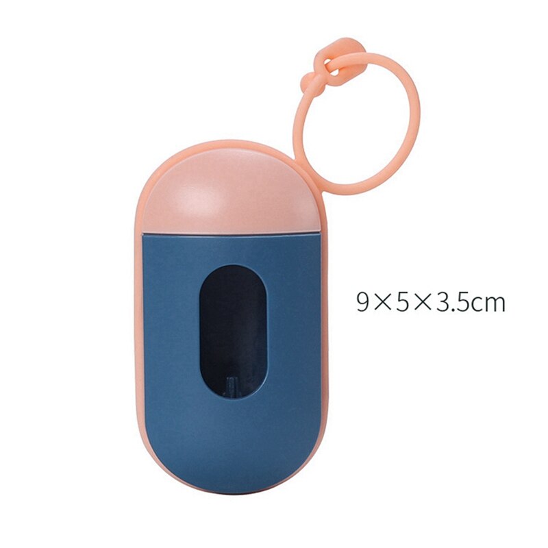 Portable Pet Dog Waste Poop Garbage Dispenser Box Clean Up Bags Holder Carrier Plastic Storage Box With 15pcs Garbage Bags /: DL