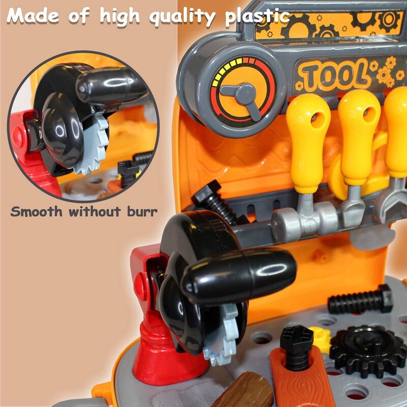 31 sztuk narzędzie dla dzieci zestaw inżynier odgrywanie ról plecak na zabawki symulacja budowa akcesoria narzędzia zabawki udawaj zestaw zabawek