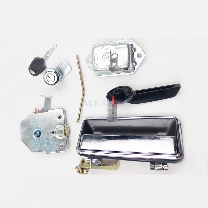 For Daewoo Doosan DH55 55-7 Excavator Cab door lock assembly Inner outer handle lock cylinder lock block Excavator Accessories