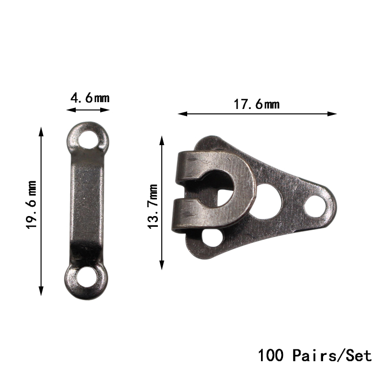 100 Stks/set Kledingstuk Haken Metalen Broek Rok Haken Voor Pak Broek Knop Diy Kleding Naaien Accessoires: Style 06