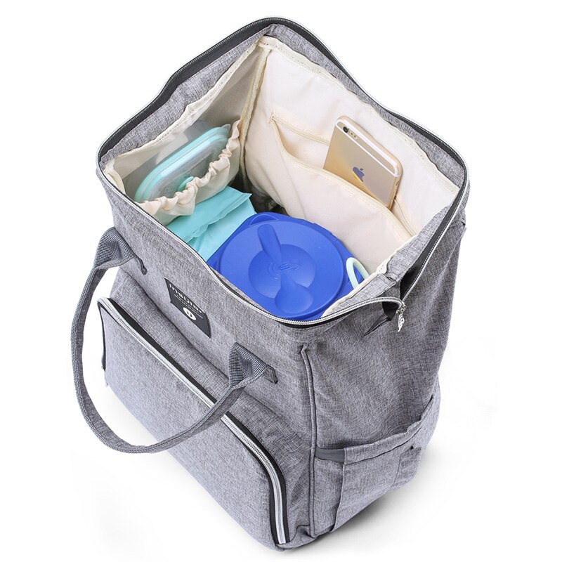 Multi-funcional gran capacidad USB carga paquete Maternal mamá maternidad viaje pañal bebé cochecito organizador bolsa de enfermería