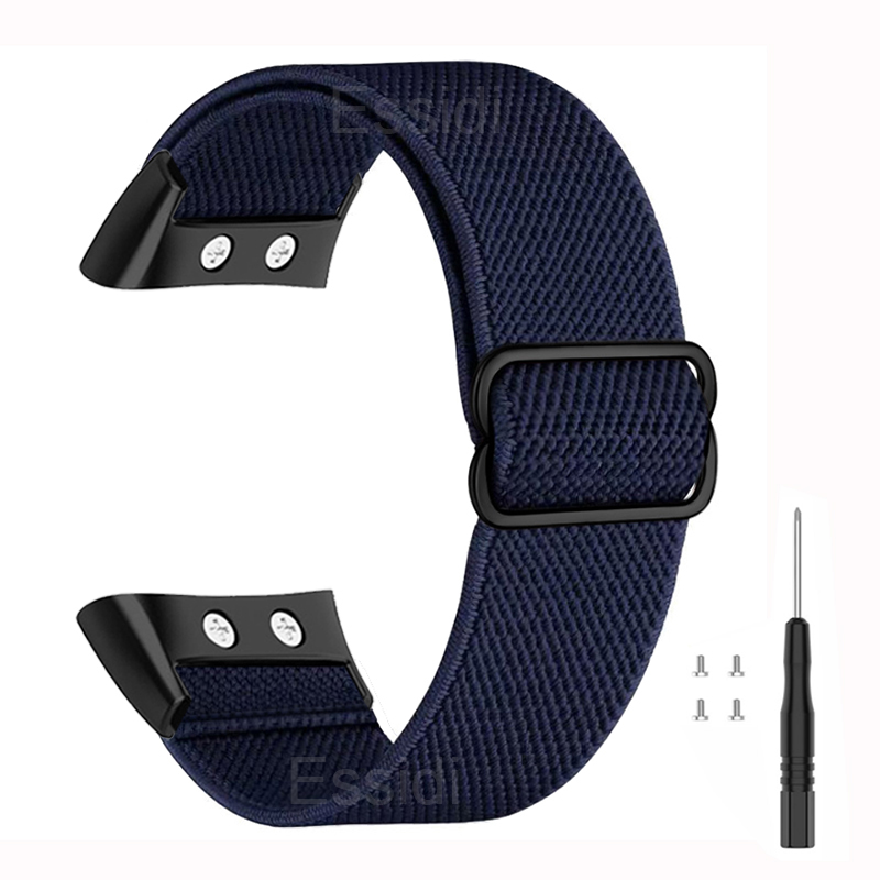 Sport Elastisches Nylonband Für Garmin Forerunner 45 45S Frauen Männer Solo Uhr Armband Band Schleife Für Garmin Swim 2 Correa: XS / Nachtblau