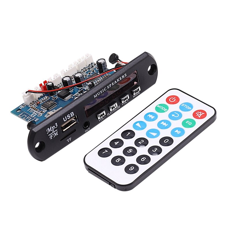 2.0 Channel Bluetooth Amplifier Board - 2x10W Stereo Audio - MP3 Decoder, FM, USB, APP Control