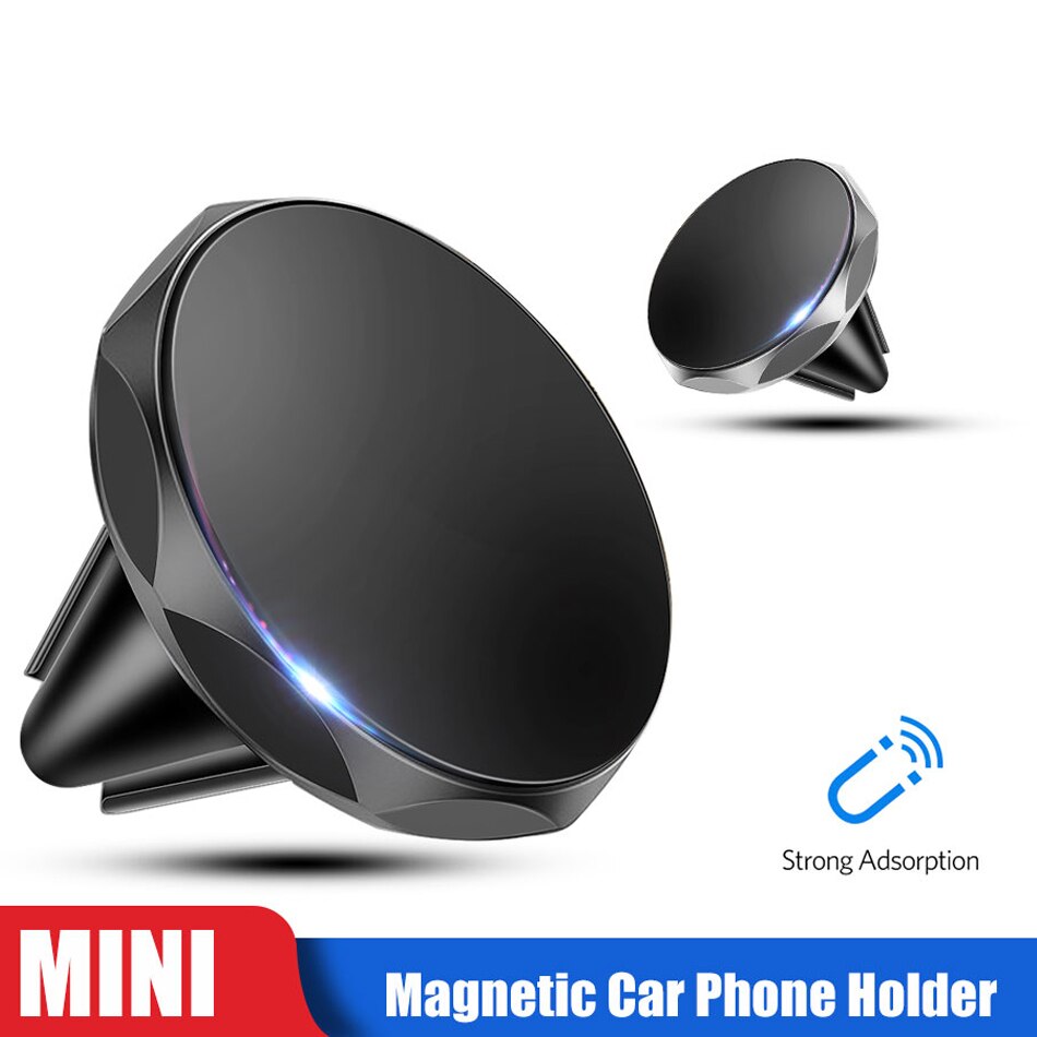 Ronde Magnetische Telefoon Houder In Auto Stand Magneet Mobiel Beugel Auto Magnetische Houder Voor Telefoon Voor Iphone 12 Pro Max huawei