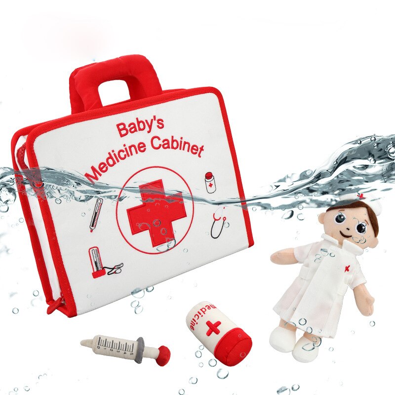Baby tyg leksaker baby låtsas lek doktor leksaker leksak sjukhus barn doktor set pedagogiska leksaker för barn