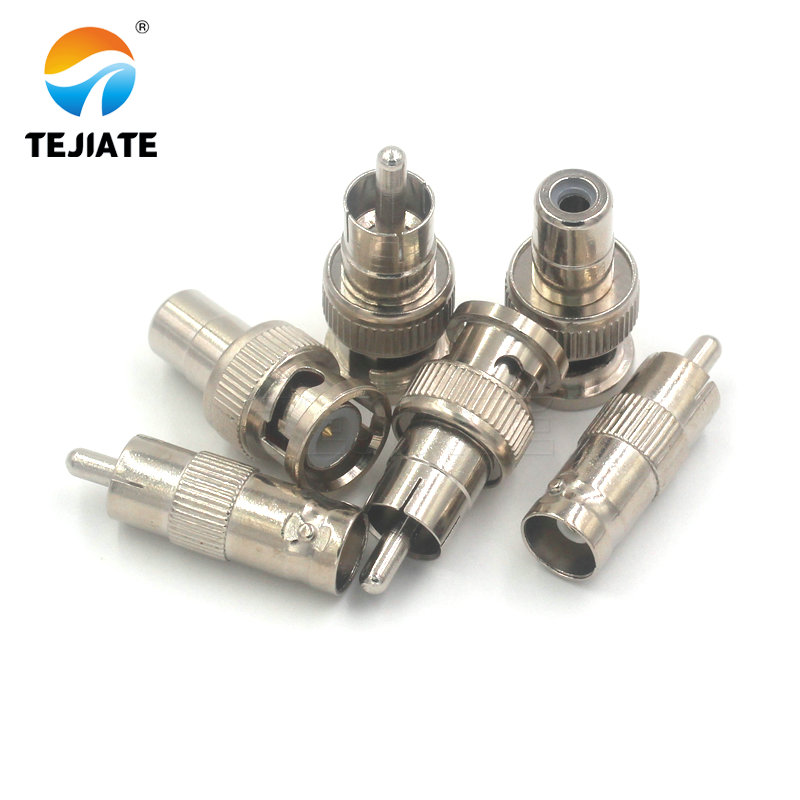 5 uds adaptador BNC a RCA BNC-RCA macho hembra conversión directa conector adaptador coaxial RF, utilizado para cámaras CCTV de sistema