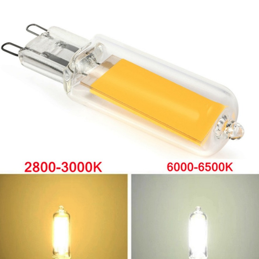 HZZKZZ bombilla LED G9 superbrillante 7W 9W 12W15W 220V lámpara de vidrio luz de potencia constante iluminación LED bombillas G9 COB