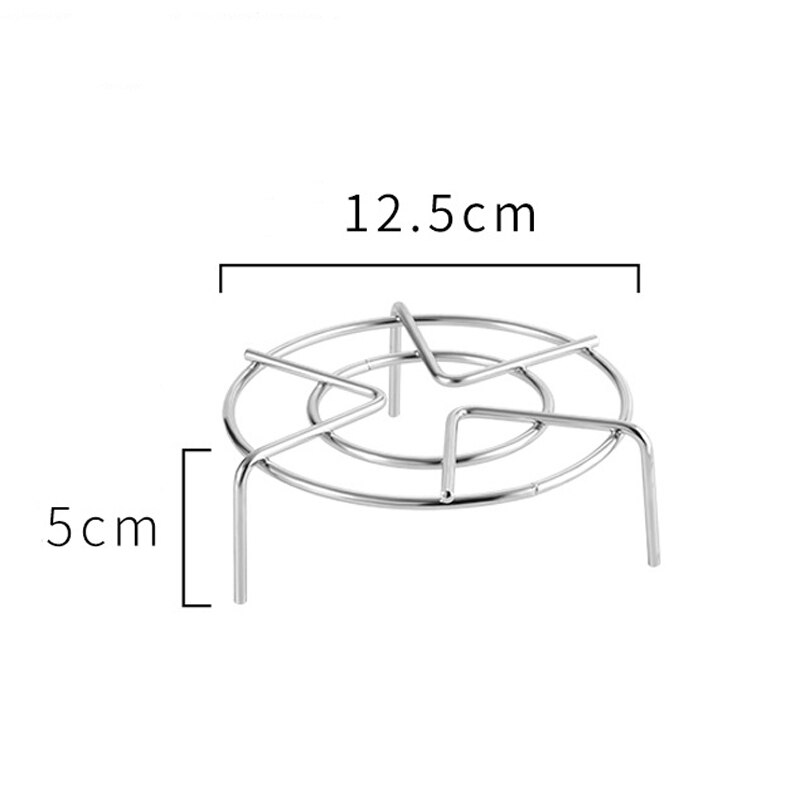 Stainless Steel Steamer Rack Multi Purpose Steam Tray Stock Pot Steaming Tray Stand Kitchen Cookware Rice Cooker Cooking Tool: 12.5cm x 5cm