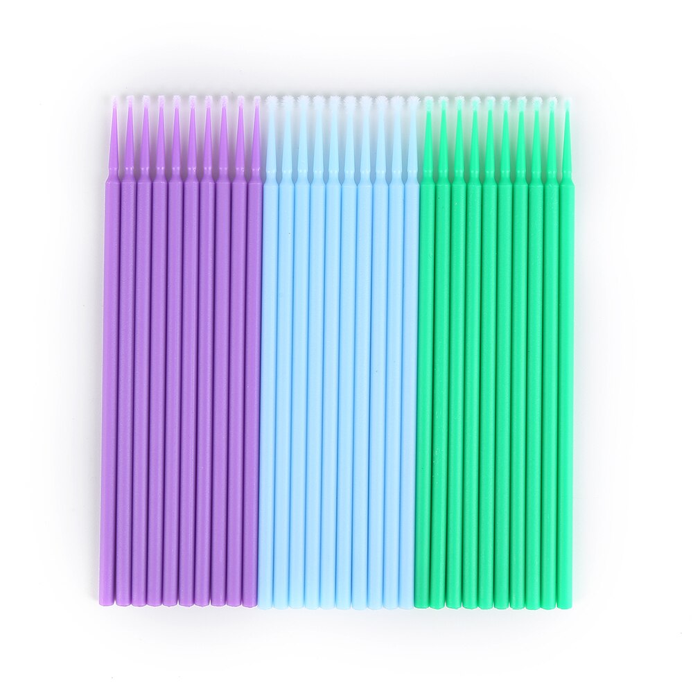100 pièces multifonction applicateur brosses dentaire Micro brosse pinceaux de maquillage jetable Extension de cils dents outil de blanchiment TSLM2