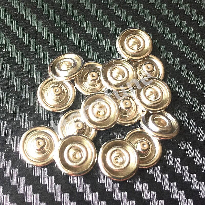 1Pc Tang Knop Tool + 100Sets Zilver 9.5Mm Metal Prong Snap Knoppen Fasteners Drukknopen Poppers Baby romper Gesp Snap + 1 Doos