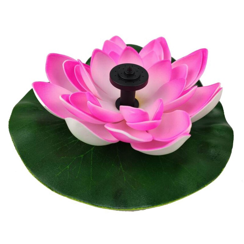 Rosa Solar- Lotus Brunnen Lotus Blume Brunnen Brunnen Wasser Pumpe Hof Landschaft Farben Garten Brunnen Teich Solar-: Ursprünglich Titel