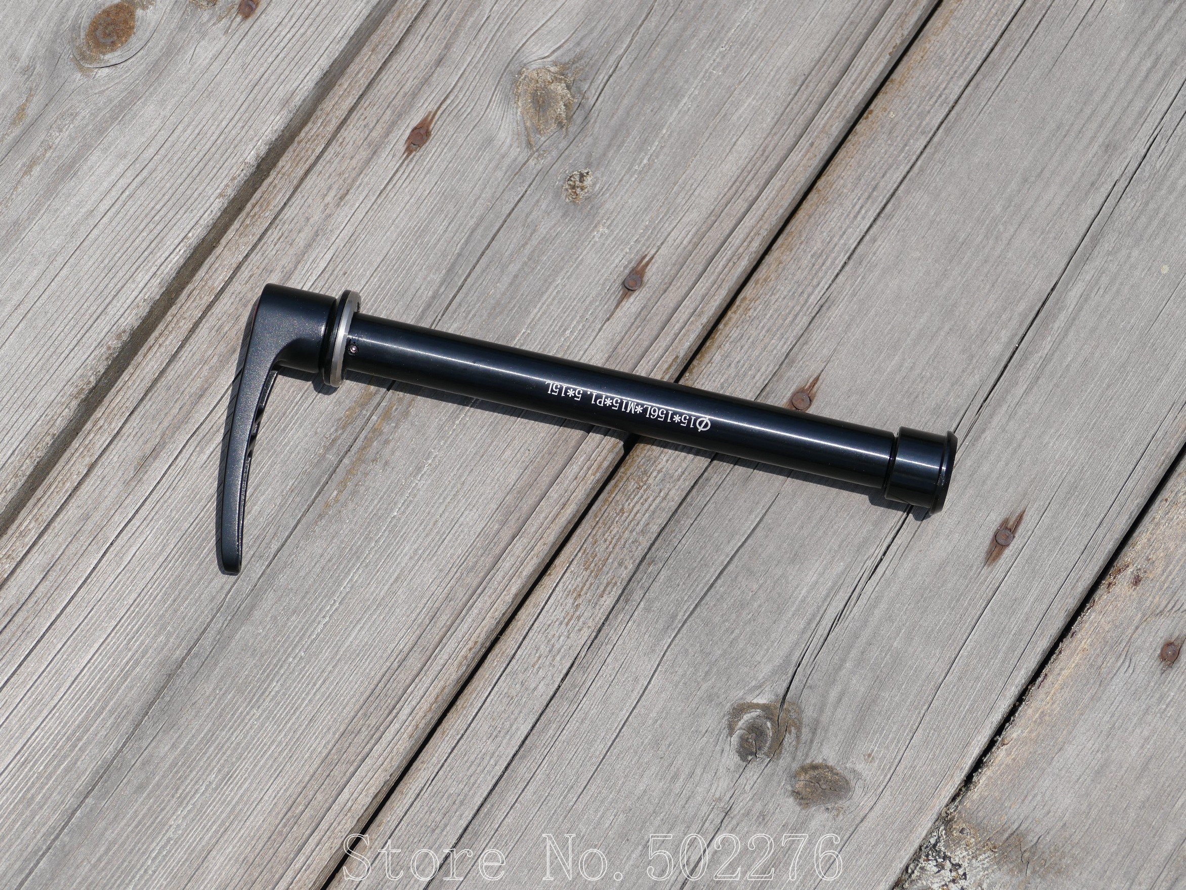 QR Skewer Quick Release Front 15mm*100mm MTB Bike Thru Axle QR Skewer quick release Black