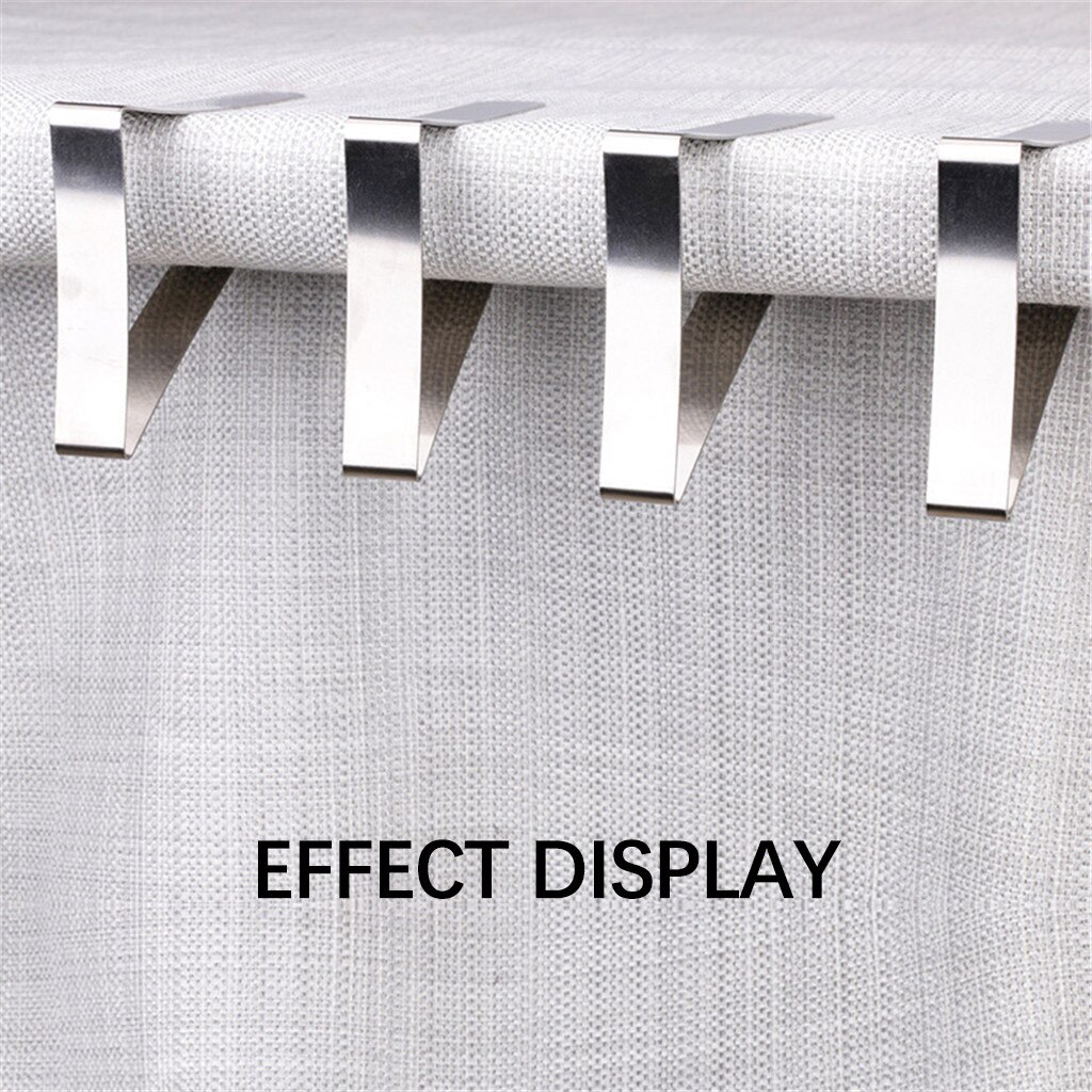 4/6/12pcs Clip Tablecloth Stainless Steel Adjustable Table Cover folder clip Home Party Picnic Holder Clamp Tools
