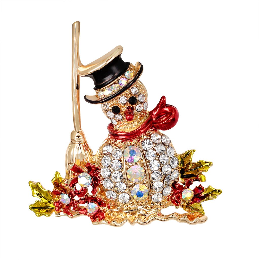 Women Christmas Series Brooch Scarf Clip Christmas Party Wedding Christmas Decorations for Home Merry Christmas