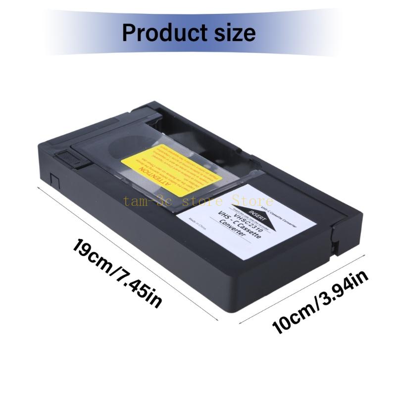 Łatwy użyciu adapter do taśmy wideo VHS C, konwertuj nagrania kamery na VHS łatwością Adapter VHS C na kasetę VHS D0UA