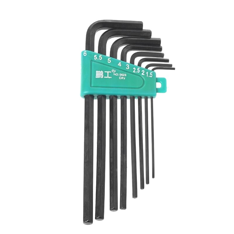 8Pcs/Set 1.5mm-6mm Hexagon Hex Allen Key Wrench Kit Spanner Repair Hand Tools