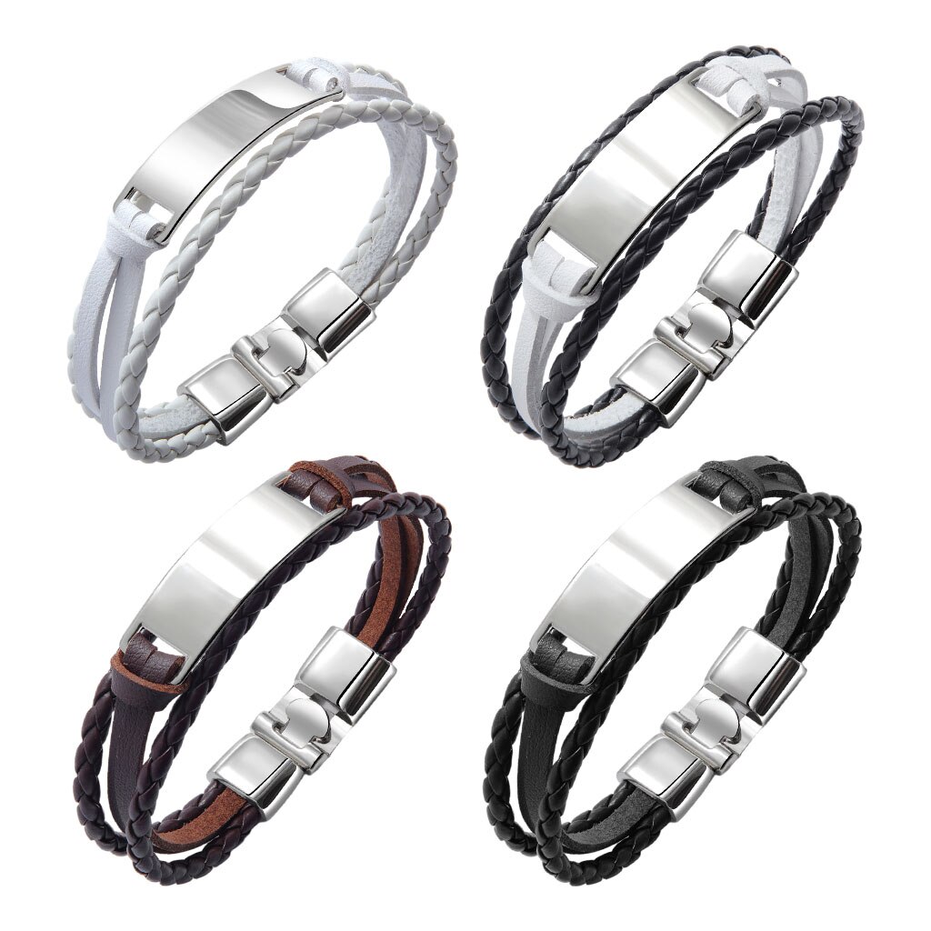 Weave Armbanden Sieraden Bangle Cord Multi Layer Voor Party Verjaardag Mens