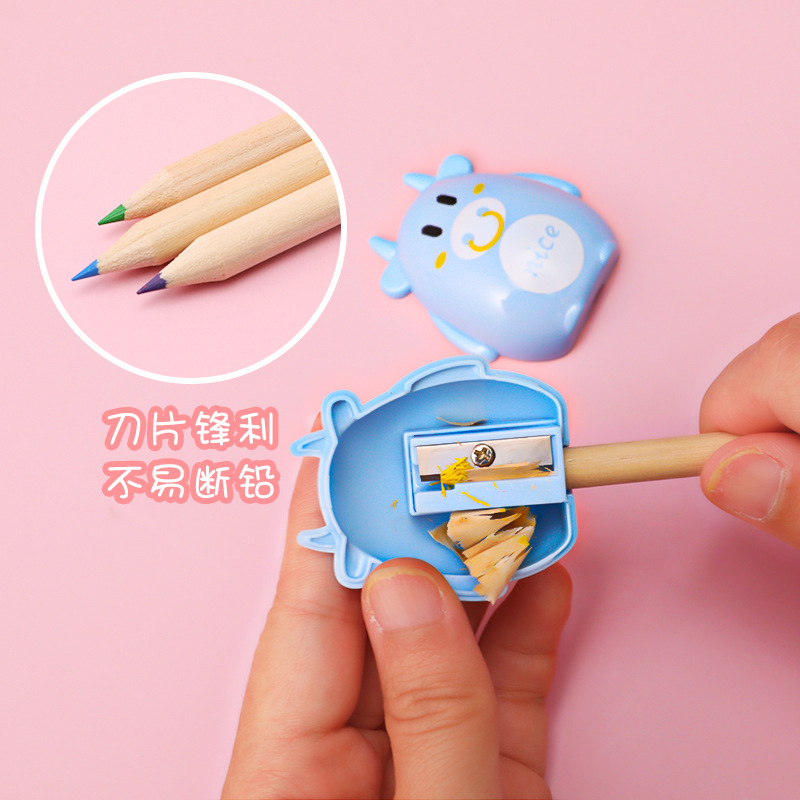 1pc Cartoon Animal Series Pencil Sharpener Mini Cute Sharpener for Kids Children Students Supplies Stationery