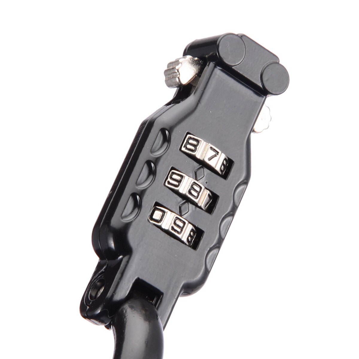 Mayitr 1pc Universal Motorcycle Helmet Lock Helmet PIN Code 999 Combination Locks With T-Bar Black For Locks &amp; Latches