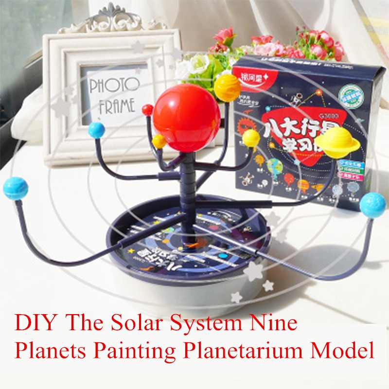 Diy solsystemet ni planeter maleri planetarium model kit videnskab astronomi projekt undervisning uddannelse geografi studerende