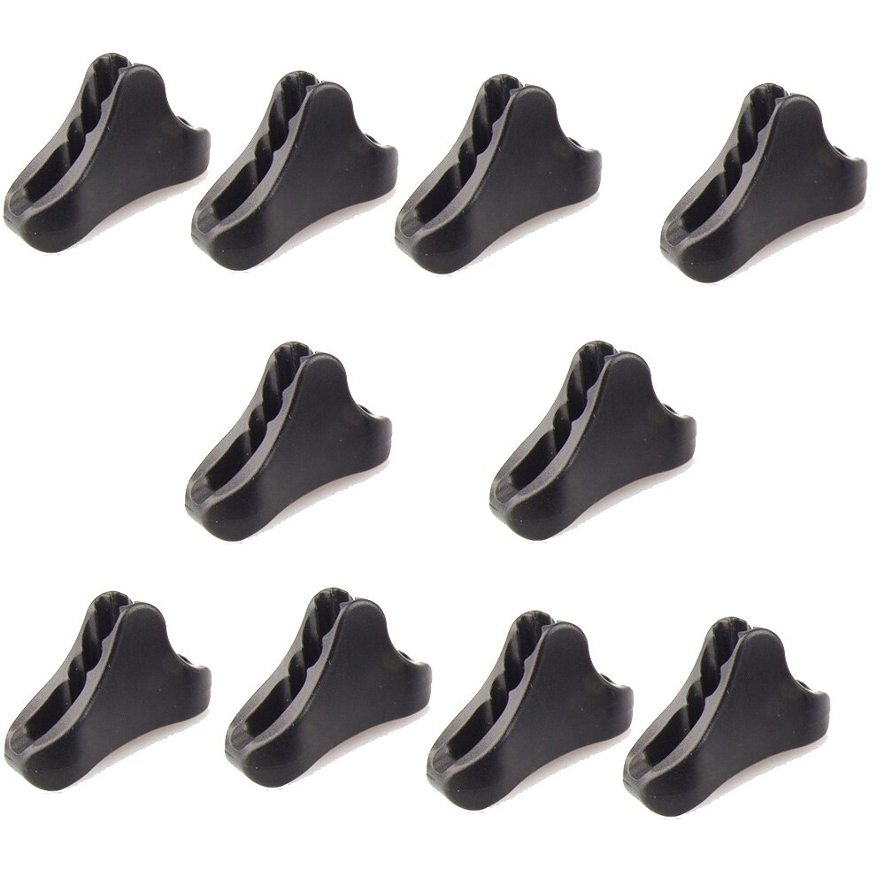 10pc Camping Tent Fastener Wind Rope Buckle Triangle Fastener Cord Stopper Tool