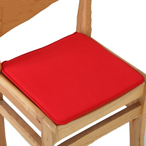40*40cm supermyk pute til stolpute lenestol, antiskli sofa dekorativ setepute stol firkantet setepute: Rød