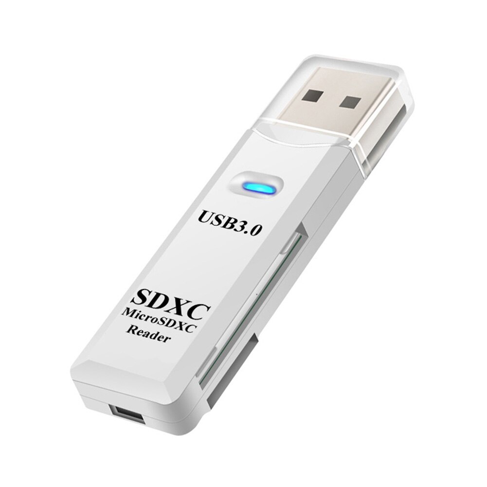 Smart Cardreader Adapter 2 in 1 TF Card Reader USB 3.0 Adapter SDHC SDXC MMC Drive Free USB for PC Flash Memory Card