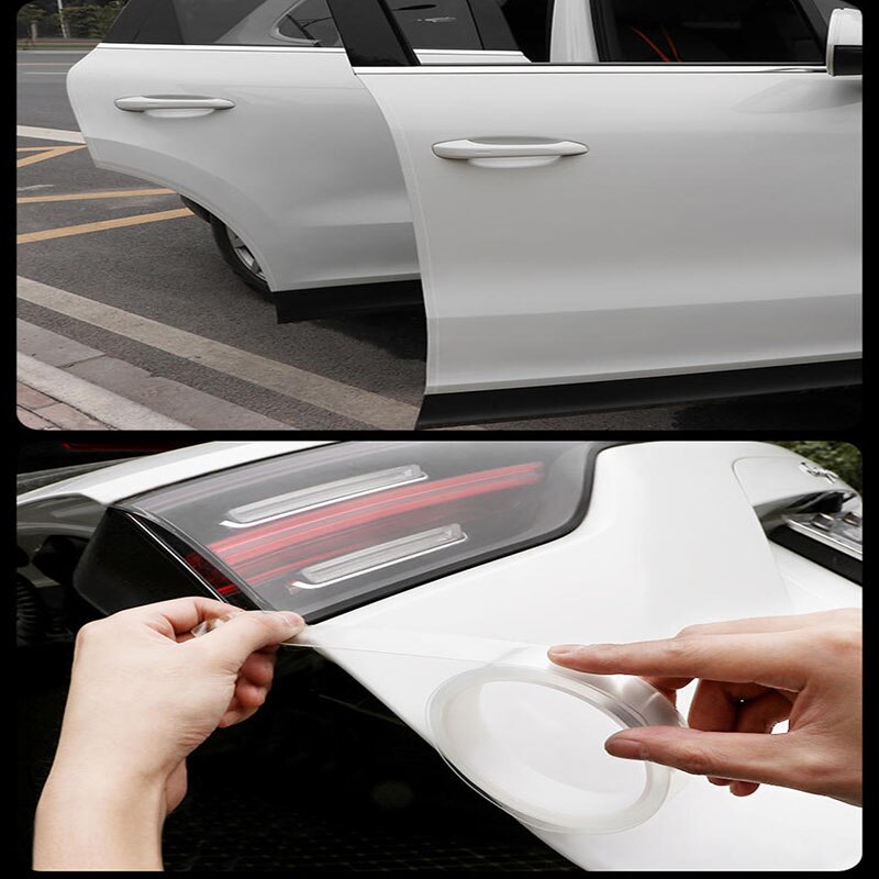 Para Hyundai Sonata 9 accesorios de coche película protectora de puerta anticolisión Nano pegatina Invisible de 3 metros