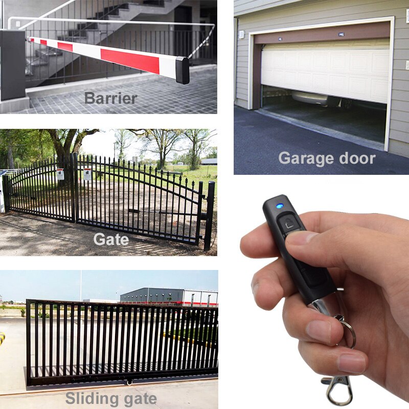 433Mhz Remote Control Code Grabber For Gate Wireless RF 4 Channel Electric Cloning For Gate Garage Door Car Keychain