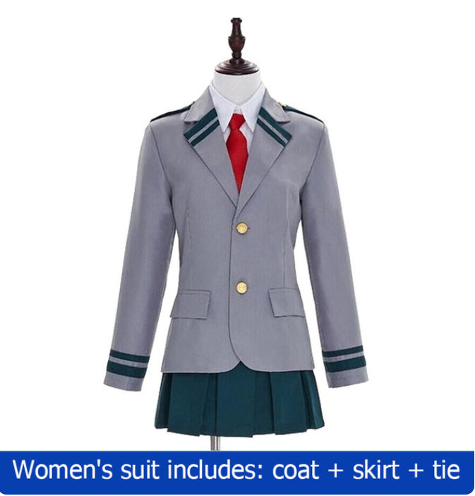 My Hero Academia Anime Midoriya Izuku Cosplay Costume Todoroki Shoto School Uniform Set Wig Suit Unisex Halloween Role Play